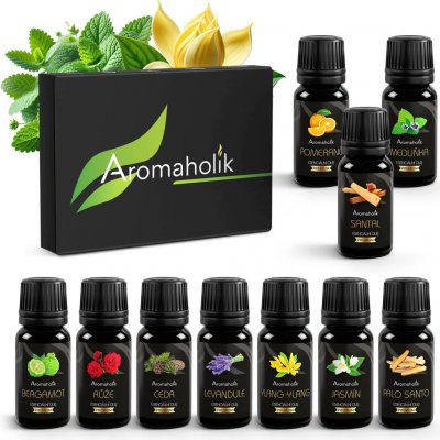 Aromaholik esenicální olej Relaxační sada esenciálních olejů 10 x 10 ml – Hledejceny.cz