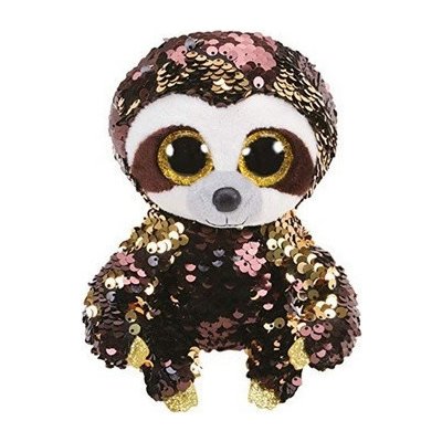 Přívěsek na klíče Beanie Boos Flippables Dangler s flitry lenochod – Zboží Mobilmania