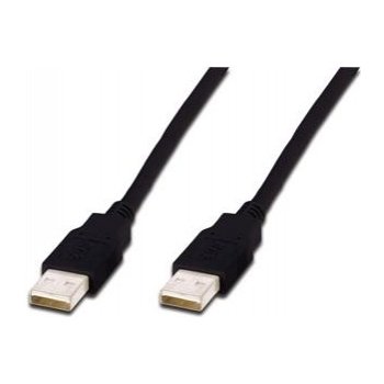 Digitus AK-300100-010-S USB A/samec na A/samec, Měď, 1m, černý