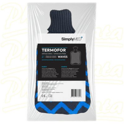 SimplyMed Termofor s pleteným obalem 2 l Waves – Hledejceny.cz