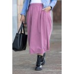 Italy fashion manšestrová sukně MALORY černá – Zboží Dáma