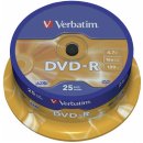 Verbatim DVD-R 4,7GB 16x, Advanced AZO, spindle, 25ks (22700723P)