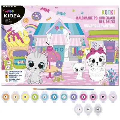 Paper Design Kočky Kid Malování podle čísel na plátno 20 x 30 cm – Sleviste.cz