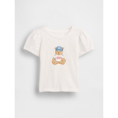 GAP Baby tričko Brannan Bear Bílá – Zboží Dáma