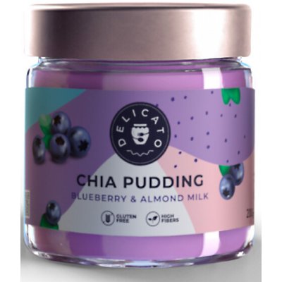 DelicatoFood Chia puding malinový 200 g – Sleviste.cz