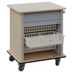 DEXTER 23 ABS vozík boxový, roletový, nízký, 880x780x620 mm, bříza světlá – Hledejceny.cz