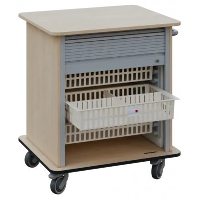 DEXTER 23 ABS vozík boxový, roletový, nízký, 880x780x620 mm, bříza světlá – Hledejceny.cz