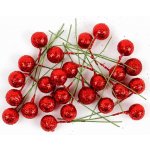 FANDY Cesmína dekorace 12 cm červené glitter – Hledejceny.cz