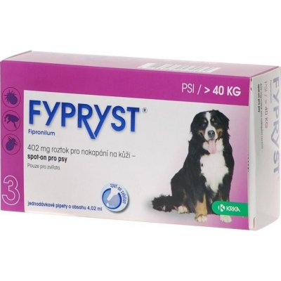 Fypryst Spot-on Dog XL nad 40 kg 3 x 4,02 ml – Hledejceny.cz