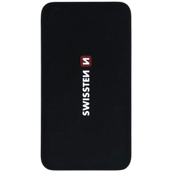 Swissten BLACK CORE SLIM POWER BANK 10000 mAh USB-C INPUT