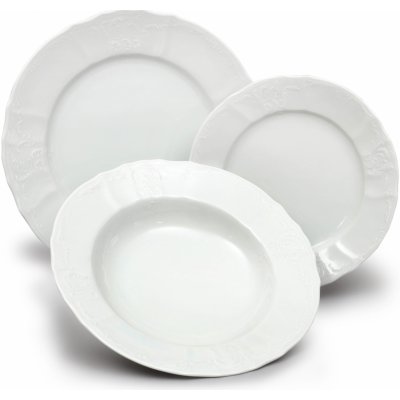Thun BERNADOTTE Porcelánová Taliřová souprava 18 dílů bílá – Hledejceny.cz