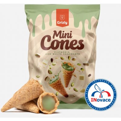 Grizly Mini kornoutky pistácie a bílá čokoláda 150 g – Hledejceny.cz