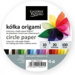 Galeria Papieru Papír na origami - průměr 10 cm, mix barev, 100 ks – Zboží Dáma