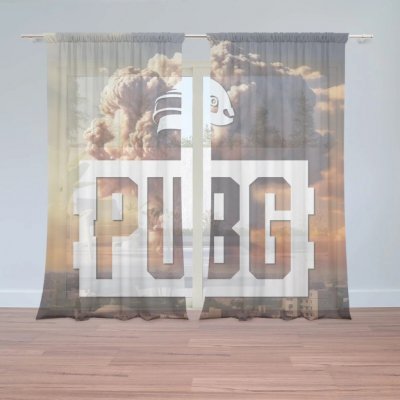 Sablio Záclony PUBG Exploze 2: 2ks 150x250cm – Hledejceny.cz