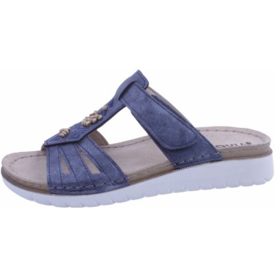 Inblu boty In 051 dámské letní nazouváky modré – Zboží Dáma