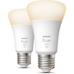 Philips Hue BT LED 9.5W teplá bílá 2 ks stmívatelná LED žárovka E27 806lm 2700K – Zboží Mobilmania