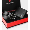 Peněženka Belt Gift Set Leather Pierre Cardin Genuine ZG-09
