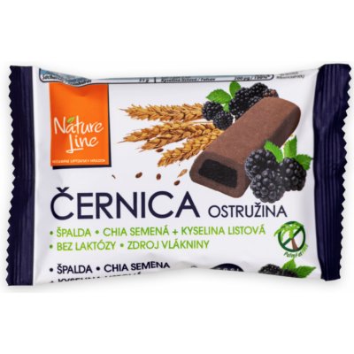 Nature Line Černica celozrnné sušenky s ostružinovou náplní 50 g