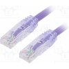 síťový kabel Panduit UTPSP1MVLY Patch, TX6™ PLUS,U/UTP, 6, lanko, Cu, LSZH, 1m, fialový