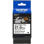 Brother bužírka bílá / černá 21 mm HSE251E – Zboží Mobilmania