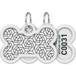 Collar sp. z o.o. Známka pro psy QR WAUDOG kost Geometry 4 x 2,8 cm – Hledejceny.cz