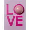 Přípravek do koupele Bomb Cosmetics Love Card Šumivé přání s šumivá koule 40 g