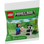 LEGO® Minecraft 30672 Steve s mládětem pandy – Zboží Mobilmania