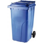 Meva popelnice s víkem, plastová, modrá, 240 l MT0005-1 – Zboží Mobilmania