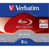 8 cm DVD médium Verbatim BD-RE 50GB 2x, jewel, 5ks (43760)