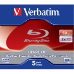 Verbatim BD-RE 50GB 2x, jewel, 5ks (43760) – Hledejceny.cz