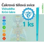 HOXI Čakrová tělová svíce Světle modrá – Zbozi.Blesk.cz