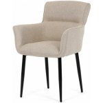 Autronic DCH-J2159 CRM2 krémová látka černý matný lak kovové nohy – Hledejceny.cz