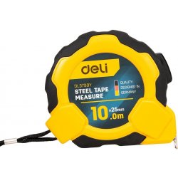 Deli Tools Steel Measuring Tape 10m/25mm EDL3799Y yellow