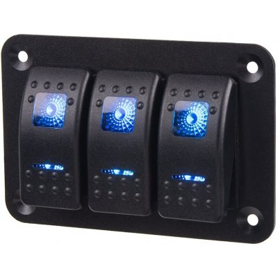 Panel s 3x spínači Rocker 12/24V – Sleviste.cz