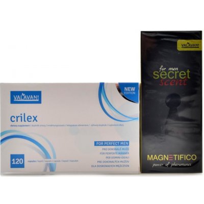 Valavani Set pro muže Crilex 120 kapslí + secret scent 20 ml pro muže – Zboží Mobilmania