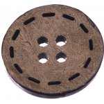 Knoflík 20 mm kokos – Zboží Dáma