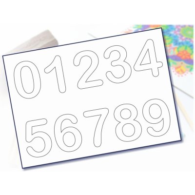 Radost v písku Šablona na pískování čísla A3 297 x 420 mm – Zboží Dáma Radost v písku Šablona na pískování čísla A3 297 x 420 mm – Zboží Dáma