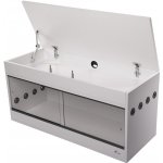 Diversa dřevěné terárium bílá 150 x 80 x 92 cm – Zboží Dáma