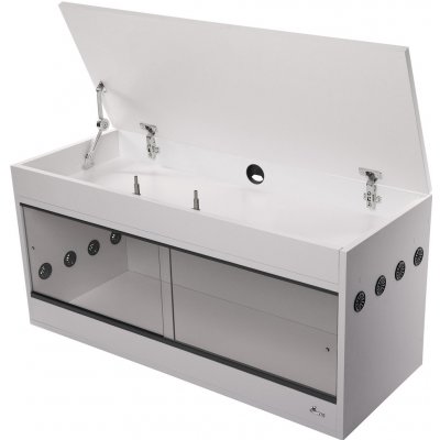 Diversa dřevěné terárium bílá 150 x 80 x 92 cm – Zboží Dáma