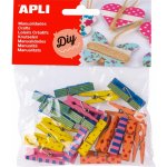 Apli dřevěné kolíčky na prádlo 35 x 7 mm 20 ks – Zboží Dáma