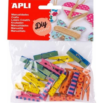 Apli dřevěné kolíčky na prádlo 35 x 7 mm 20 ks – Zboží Dáma