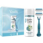 Gillette Venus Smooth holicí strojek + 2 Hlavice + Gillette Satin Care gel na holení 75 ml – Zboží Mobilmania