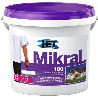 Het Mikral 100 fasádní barva 15+3kg – HobbyKompas.cz