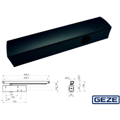 Geze TS 4000 109542 RAL 9005 černá – Hledejceny.cz