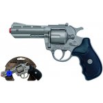 Alltoys policejní revolver gold colection stříbrný kovový 12 ran – Hledejceny.cz