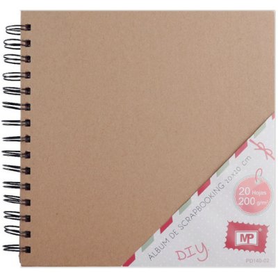 Madrid Papel Import S.L. Album kroužkové kraft 200g/m2, 20 listů 30x30 cm – Zboží Živě