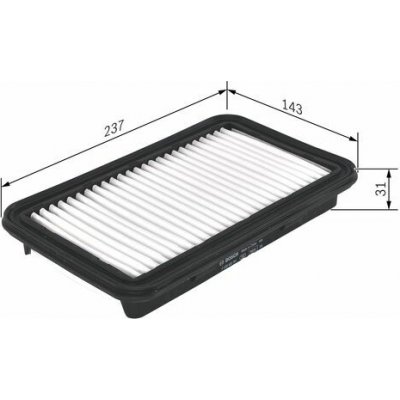 BOSCH Vzduchový filtr F026400191 – Hledejceny.cz