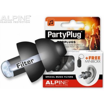 Alpine PartyPlug Black Špunty do uší SNR 19 dB 1 pár od 390 Kč - Heureka.cz