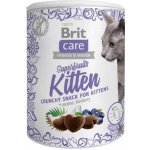 Brit Care Snack Superfruits Kitten s kuřetem, kokosem a borůvkou 100 g – Zboží Mobilmania