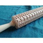 ArtWoodenCorner Dřevěný váleček se vzorem 42 cm – Slavnostní motiv – Hledejceny.cz